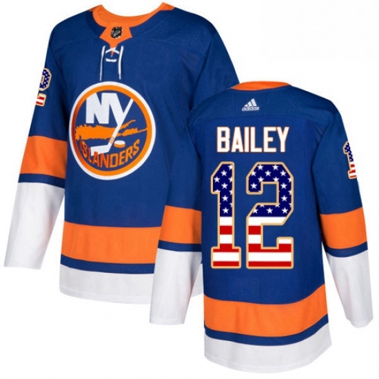 Mens Adidas New York Islanders 12 Josh Bailey Authentic Royal Blue USA Flag Fashion NHL Jersey Mens Adidas New York Islanders 12 Josh Bailey Authentic Royal Blue USA Flag Fashion NHL Jersey
