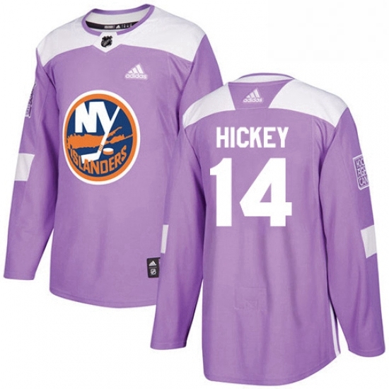 Mens Adidas New York Islanders 14 Thomas Hickey Authentic Purple Fights Cancer Practice NHL Jersey Mens Adidas New York Islanders 14 Thomas Hickey Authentic Purple Fights Cancer Practice NHL Jersey