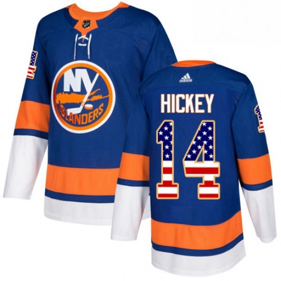Mens Adidas New York Islanders 14 Thomas Hickey Authentic Royal Blue USA Flag Fashion NHL Jersey Mens Adidas New York Islanders 14 Thomas Hickey Authentic Royal Blue USA Flag Fashion NHL Jersey