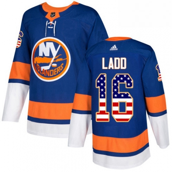 Mens Adidas New York Islanders 16 Andrew Ladd Authentic Royal Blue USA Flag Fashion NHL Jersey Mens Adidas New York Islanders 16 Andrew Ladd Authentic Royal Blue USA Flag Fashion NHL Jersey
