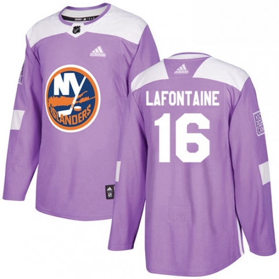 Mens Adidas New York Islanders 16 Pat LaFontaine Authentic Purple Fights Cancer Practice NHL Jersey Mens Adidas New York Islanders 16 Pat LaFontaine Authentic Purple Fights Cancer Practice NHL Jersey