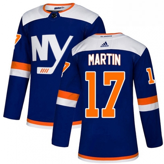 Mens Adidas New York Islanders 17 Matt Martin Premier Blue Alternate NHL Jersey Mens Adidas New York Islanders 17 Matt Martin Premier Blue Alternate NHL Jersey