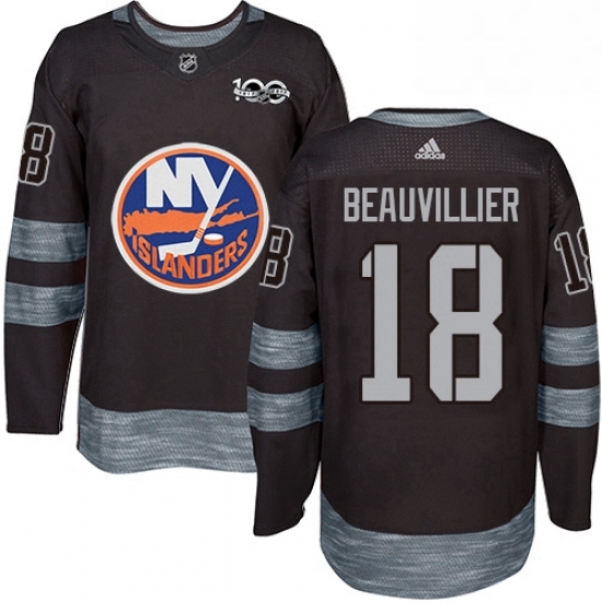 Mens Adidas New York Islanders 18 Anthony Beauvillier Authentic Black 1917 2017 100th Anniversary NHL Jersey Mens Adidas New York Islanders 18 Anthony Beauvillier Authentic Black 1917 2017 100th Anniversary NHL Jersey