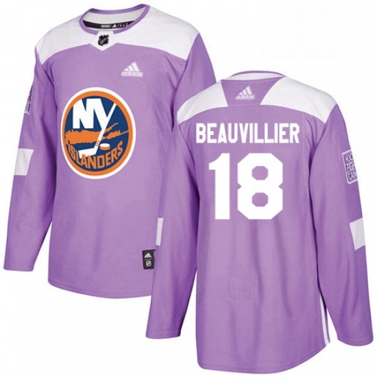 Mens Adidas New York Islanders 18 Anthony Beauvillier Authentic Purple Fights Cancer Practice NHL Jersey Mens Adidas New York Islanders 18 Anthony Beauvillier Authentic Purple Fights Cancer Practice NHL Jersey