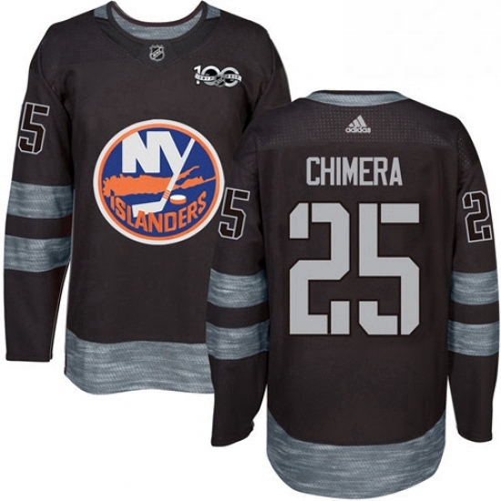 Mens Adidas New York Islanders 25 Jason Chimera Authentic Black 1917 2017 100th Anniversary NHL Jersey Mens Adidas New York Islanders 25 Jason Chimera Authentic Black 1917 2017 100th Anniversary NHL Jersey