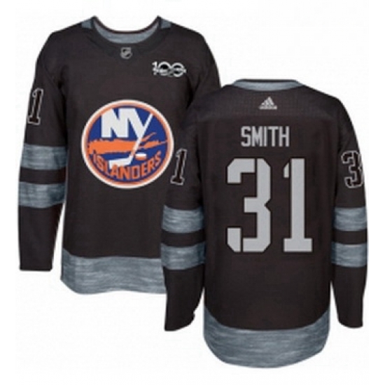 Mens Adidas New York Islanders 31 Billy Smith Premier Black 1917 2017 100th Anniversary NHL Jersey Mens Adidas New York Islanders 31 Billy Smith Premier Black 1917 2017 100th Anniversary NHL Jersey