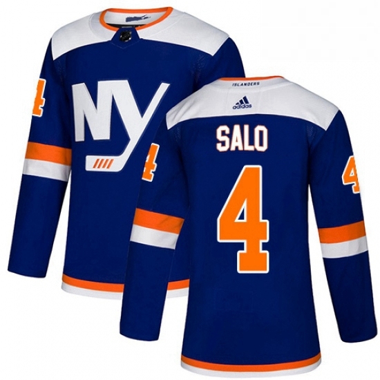Mens Adidas New York Islanders 4 Robin Salo Authentic Blue Alternate NHL Jersey Mens Adidas New York Islanders 4 Robin Salo Authentic Blue Alternate NHL Jersey