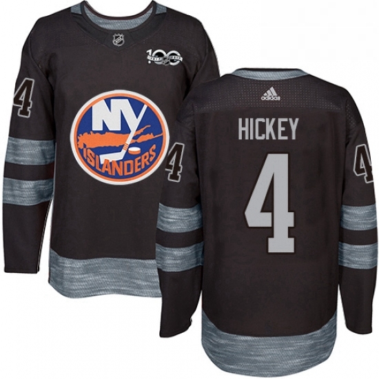 Mens Adidas New York Islanders 4 Thomas Hickey Authentic Black 1917 2017 100th Anniversary NHL Jersey Mens Adidas New York Islanders 4 Thomas Hickey Authentic Black 1917 2017 100th Anniversary NHL Jersey