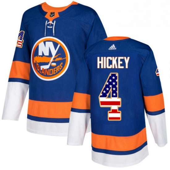 Mens Adidas New York Islanders 4 Thomas Hickey Authentic Royal Blue USA Flag Fashion NHL Jersey Mens Adidas New York Islanders 4 Thomas Hickey Authentic Royal Blue USA Flag Fashion NHL Jersey