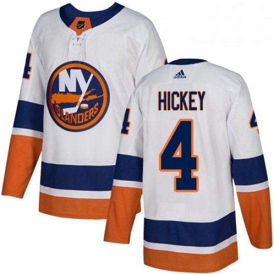 Mens Adidas New York Islanders 4 Thomas Hickey Authentic White Away NHL Jersey Mens Adidas New York Islanders 4 Thomas Hickey Authentic White Away NHL Jersey