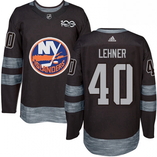 Mens Adidas New York Islanders 40 Robin Lehner Authentic Black 1917 2017 100th Anniversary NHL Jersey Mens Adidas New York Islanders 40 Robin Lehner Authentic Black 1917 2017 100th Anniversary NHL Jersey