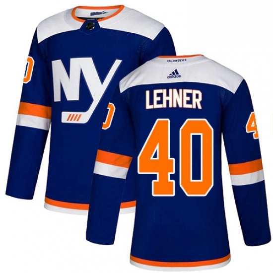 Mens Adidas New York Islanders 40 Robin Lehner Premier Blue Alternate NHL Jersey Mens Adidas New York Islanders 40 Robin Lehner Premier Blue Alternate NHL Jersey