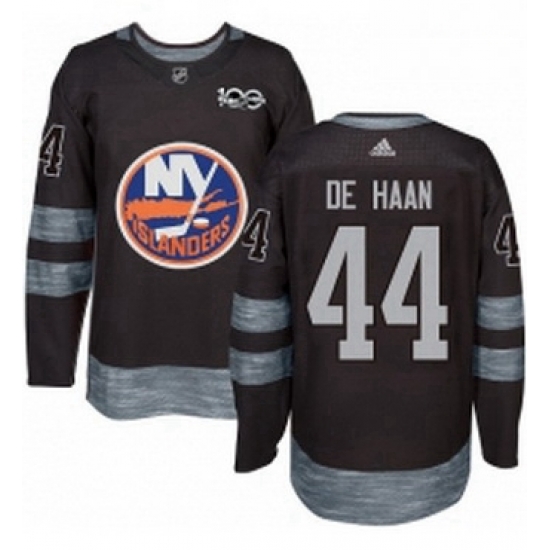 Mens Adidas New York Islanders 44 Calvin de Haan Authentic Black 1917 2017 100th Anniversary NHL Jersey Mens Adidas New York Islanders 44 Calvin de Haan Authentic Black 1917 2017 100th Anniversary NHL Jersey