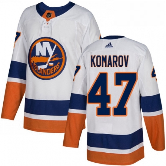 Mens Adidas New York Islanders 47 Leo Komarov Authentic White Away NHL Jersey Mens Adidas New York Islanders 47 Leo Komarov Authentic White Away NHL Jersey