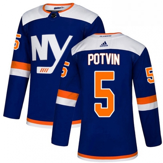 Mens Adidas New York Islanders 5 Denis Potvin Premier Blue Alternate NHL Jersey Mens Adidas New York Islanders 5 Denis Potvin Premier Blue Alternate NHL Jersey