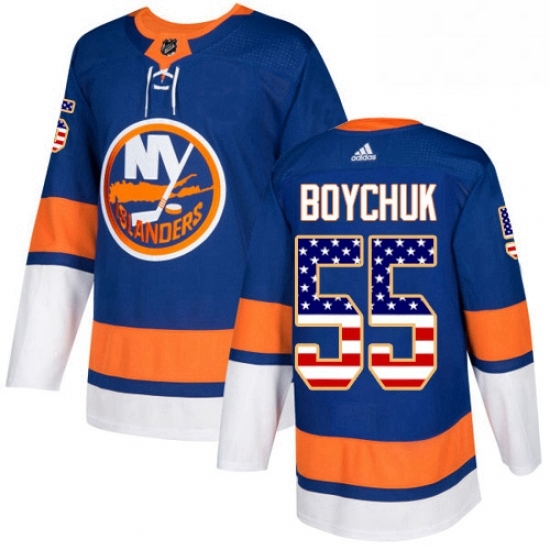 Mens Adidas New York Islanders 55 Johnny Boychuk Authentic Royal Blue USA Flag Fashion NHL Jersey Mens Adidas New York Islanders 55 Johnny Boychuk Authentic Royal Blue USA Flag Fashion NHL Jersey