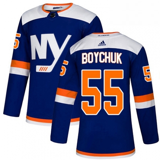 Mens Adidas New York Islanders 55 Johnny Boychuk Premier Blue Alternate NHL Jersey Mens Adidas New York Islanders 55 Johnny Boychuk Premier Blue Alternate NHL Jersey