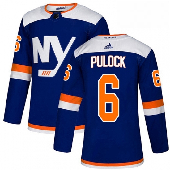 Mens Adidas New York Islanders 6 Ryan Pulock Premier Blue Alternate NHL Jersey Mens Adidas New York Islanders 6 Ryan Pulock Premier Blue Alternate NHL Jersey