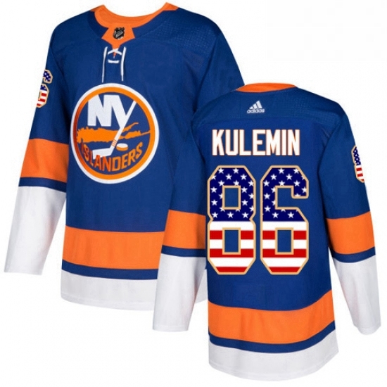 Mens Adidas New York Islanders 86 Nikolay Kulemin Authentic Royal Blue USA Flag Fashion NHL Jersey Mens Adidas New York Islanders 86 Nikolay Kulemin Authentic Royal Blue USA Flag Fashion NHL Jersey