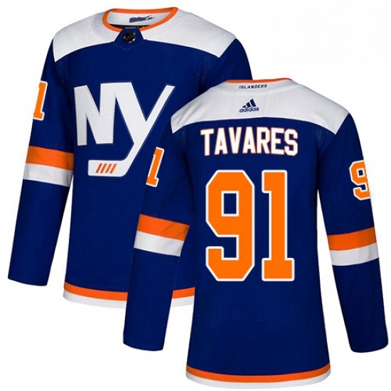 Mens Adidas New York Islanders 91 John Tavares Premier Blue Alternate NHL Jersey Mens Adidas New York Islanders 91 John Tavares Premier Blue Alternate NHL Jersey