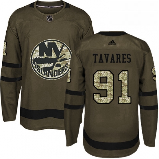 Mens Adidas New York Islanders 91 John Tavares Premier Green Salute to Service NHL Jersey Mens Adidas New York Islanders 91 John Tavares Premier Green Salute to Service NHL Jersey