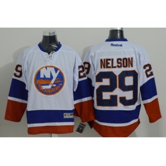 NHL New York Islanders #29 Brock Nelson white jerseys NHL New York Islanders #29 Brock Nelson white jerseys