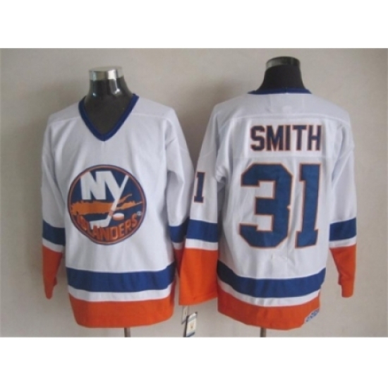 NHL New York Islanders 31 Smith white jerseys NHL New York Islanders 31 Smith white jerseys