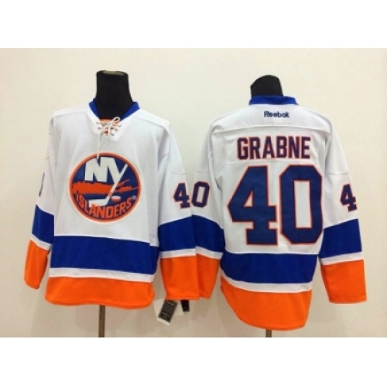 NHL New York Islanders #40 Michael Grabner white-blue jerseys NHL New York Islanders #40 Michael Grabner white-blue jerseys