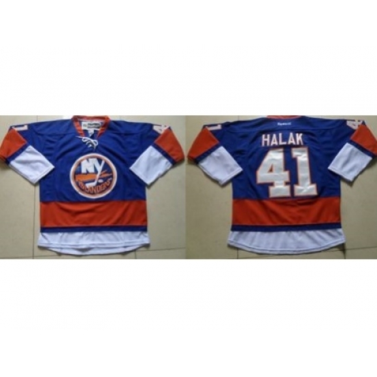 New York Islanders #41 Jaroslav Halak Baby Blue Stitched NHL Jersey New York Islanders #41 Jaroslav Halak Baby Blue Stitched NHL Jersey