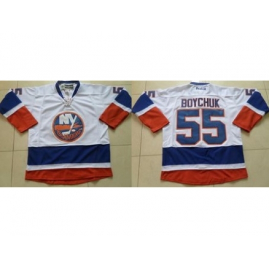 New York Islanders #55 Johnny Boychuk White Stitched NHL Jersey New York Islanders #55 Johnny Boychuk White Stitched NHL Jersey
