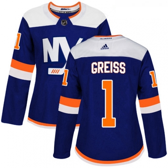 Womens Adidas New York Islanders 1 Thomas Greiss Premier Blue Alternate NHL Jersey Womens Adidas New York Islanders 1 Thomas Greiss Premier Blue Alternate NHL Jersey