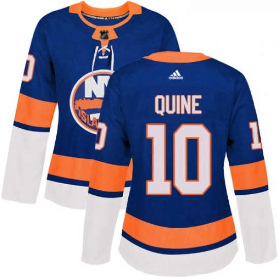 Womens Adidas New York Islanders 10 Alan Quine Authentic Royal Blue Home NHL Jersey Womens Adidas New York Islanders 10 Alan Quine Authentic Royal Blue Home NHL Jersey