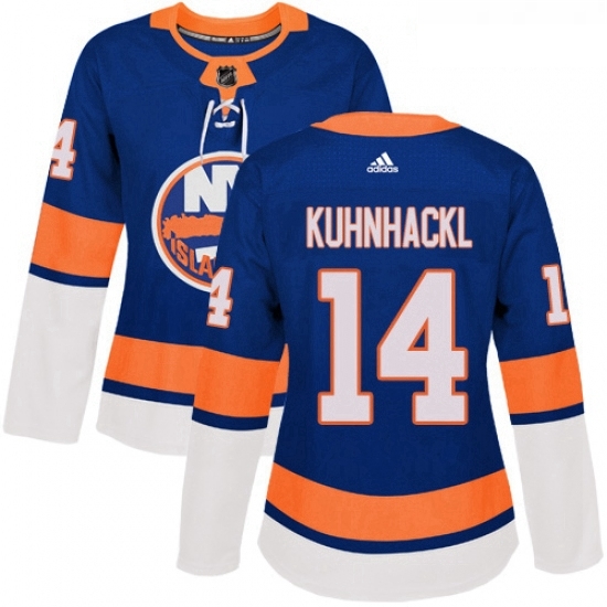 Womens Adidas New York Islanders 14 Tom Kuhnhackl Premier Royal Blue Home NHL Jersey Womens Adidas New York Islanders 14 Tom Kuhnhackl Premier Royal Blue Home NHL Jersey