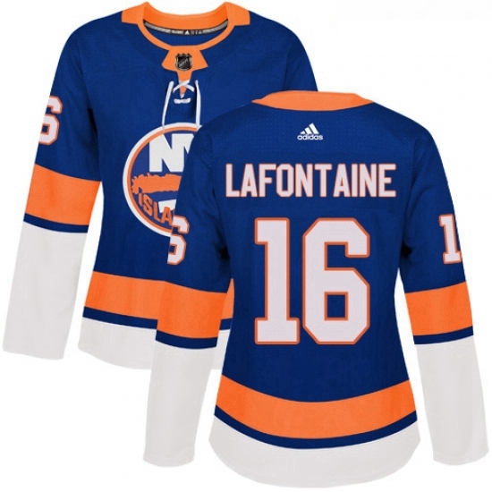 Womens Adidas New York Islanders 16 Pat LaFontaine Premier Royal Blue Home NHL Jersey Womens Adidas New York Islanders 16 Pat LaFontaine Premier Royal Blue Home NHL Jersey