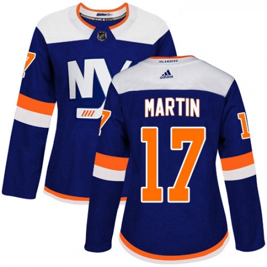 Womens Adidas New York Islanders 17 Matt Martin Premier Blue Alternate NHL Jersey Womens Adidas New York Islanders 17 Matt Martin Premier Blue Alternate NHL Jersey