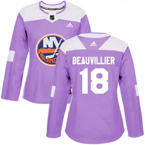 Womens Adidas New York Islanders 18 Anthony Beauvillier Authentic Purple Fights Cancer Practice NHL Jersey Womens Adidas New York Islanders 18 Anthony Beauvillier Authentic Purple Fights Cancer Practice NHL Jersey
