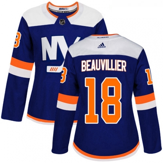 Womens Adidas New York Islanders 18 Anthony Beauvillier Premier Blue Alternate NHL Jersey Womens Adidas New York Islanders 18 Anthony Beauvillier Premier Blue Alternate NHL Jersey