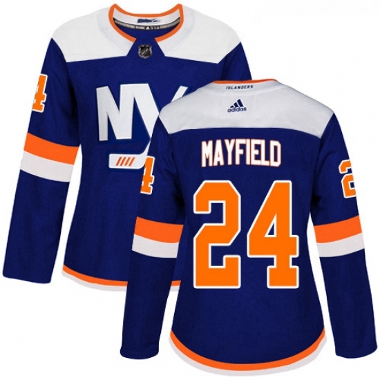 Womens Adidas New York Islanders 24 Scott Mayfield Premier Blue Alternate NHL Jersey Womens Adidas New York Islanders 24 Scott Mayfield Premier Blue Alternate NHL Jersey
