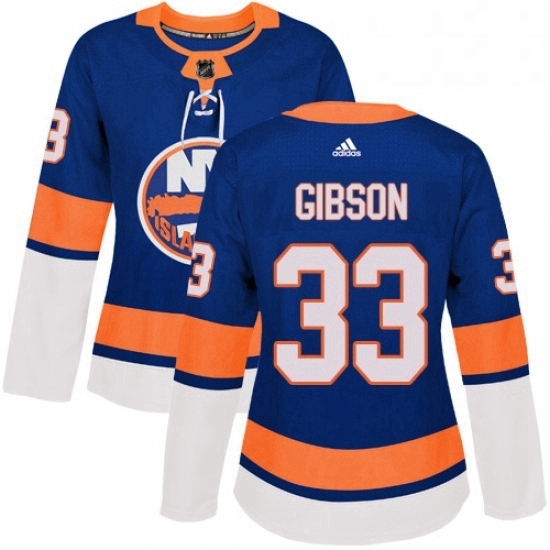 Womens Adidas New York Islanders 33 Christopher Gibson Premier Royal Blue Home NHL Jersey Womens Adidas New York Islanders 33 Christopher Gibson Premier Royal Blue Home NHL Jersey