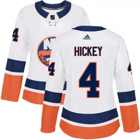 Womens Adidas New York Islanders 4 Thomas Hickey Authentic White Away NHL Jersey Womens Adidas New York Islanders 4 Thomas Hickey Authentic White Away NHL Jersey