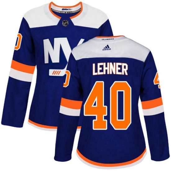 Womens Adidas New York Islanders 40 Robin Lehner Premier Blue Alternate NHL Jersey Womens Adidas New York Islanders 40 Robin Lehner Premier Blue Alternate NHL Jersey