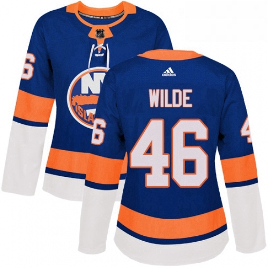 Womens Adidas New York Islanders 46 Bode Wilde Premier Royal Blue Home NHL Jersey Womens Adidas New York Islanders 46 Bode Wilde Premier Royal Blue Home NHL Jersey