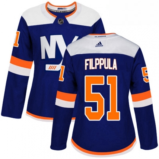 Womens Adidas New York Islanders 51 Valtteri Filppula Premier Blue Alternate NHL Jersey Womens Adidas New York Islanders 51 Valtteri Filppula Premier Blue Alternate NHL Jersey