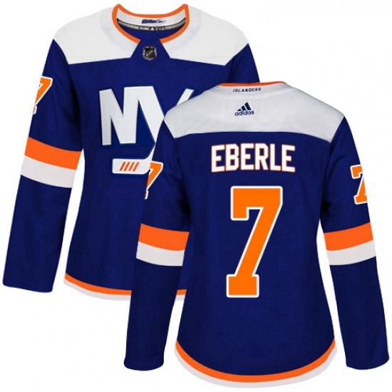 Womens Adidas New York Islanders 7 Jordan Eberle Premier Blue Alternate NHL Jersey Womens Adidas New York Islanders 7 Jordan Eberle Premier Blue Alternate NHL Jersey