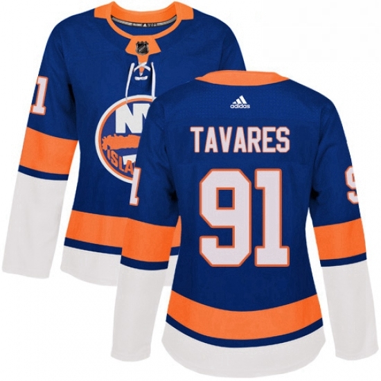 Womens Adidas New York Islanders 91 John Tavares Premier Royal Blue Home NHL Jersey Womens Adidas New York Islanders 91 John Tavares Premier Royal Blue Home NHL Jersey