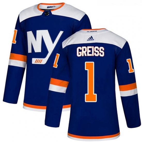 Youth Adidas New York Islanders 1 Thomas Greiss Premier Blue Alternate NHL Jersey Youth Adidas New York Islanders 1 Thomas Greiss Premier Blue Alternate NHL Jersey