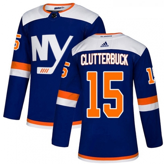 Youth Adidas New York Islanders 15 Cal Clutterbuck Premier Blue Alternate NHL Jersey Youth Adidas New York Islanders 15 Cal Clutterbuck Premier Blue Alternate NHL Jersey