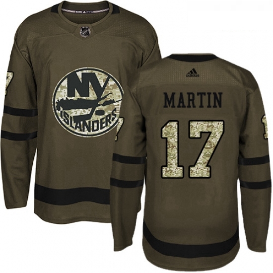 Youth Adidas New York Islanders 17 Matt Martin Premier Green Salute to Service NHL Jersey Youth Adidas New York Islanders 17 Matt Martin Premier Green Salute to Service NHL Jersey