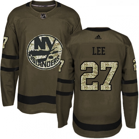 Youth Adidas New York Islanders 27 Anders Lee Authentic Green Salute to Service NHL Jersey Youth Adidas New York Islanders 27 Anders Lee Authentic Green Salute to Service NHL Jersey