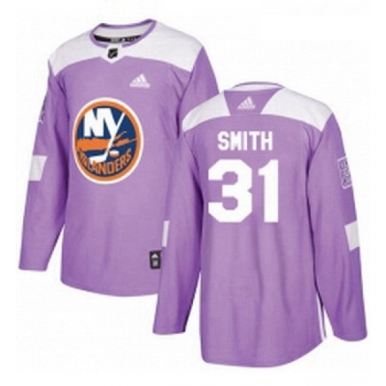 Youth Adidas New York Islanders 31 Billy Smith Authentic Purple Fights Cancer Practice NHL Jersey Youth Adidas New York Islanders 31 Billy Smith Authentic Purple Fights Cancer Practice NHL Jersey